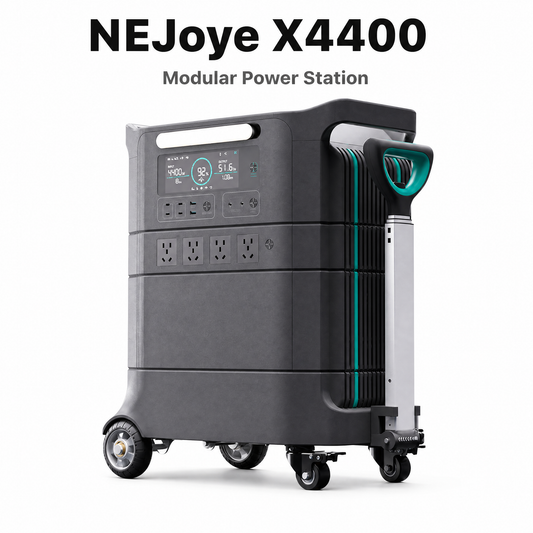 NEJoye X4400 Modular Portable Power Station 4234Wh | 4400W LiFePO4 | 18 Ports | UPS PRO 0ms | Expandable to 109kWh
