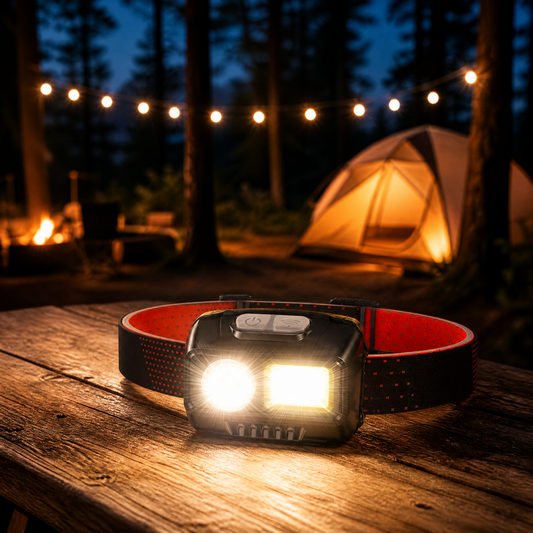 NEJoye A005 Rechargeable LED Headlamp – 800LM Brightness, 8 Lighting Modes, Motion Sensor &Stepless Dimming