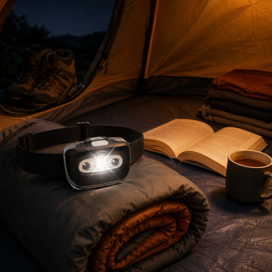 NEJoye A008 LED Headlamp: 180 Lumens, 7 Modes & 45° Adjustable Angle