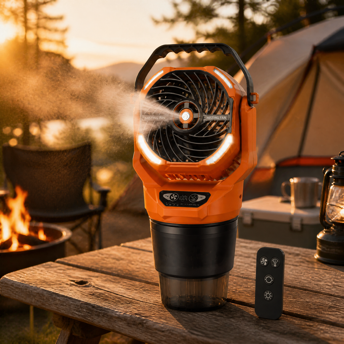NEJoye A017 Portable Misting Fan — Cool Breeze, Refreshing Mist, On the Course and On the Road