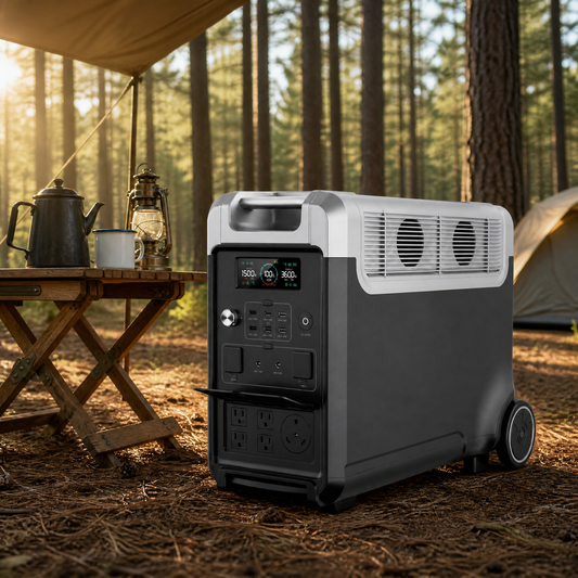 NEJoye X3600 Portable Power Station: 3600W Output, 3840Wh LiFePO4 Battery — Power 99.99% of Your Home