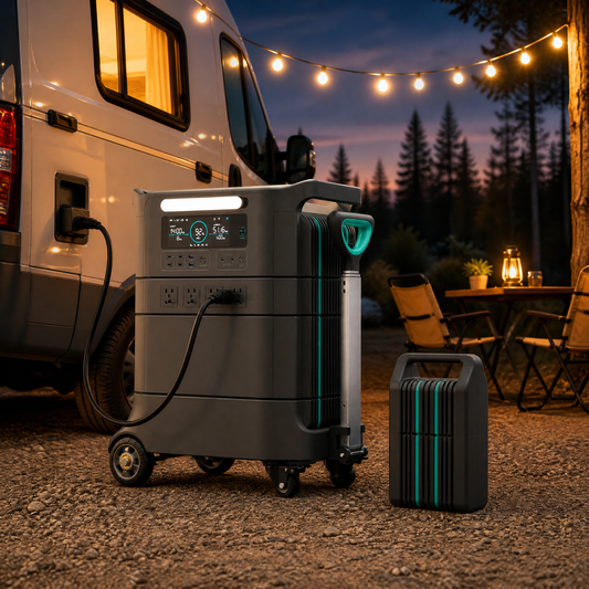 NEJoye X4400 Portable Power Station: 4400W / 4234Wh Modular LiFePO4 Power Station