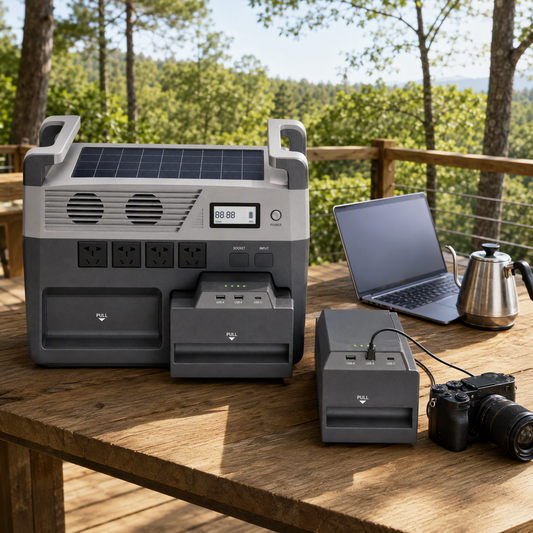 Swappable Battery Power Stations