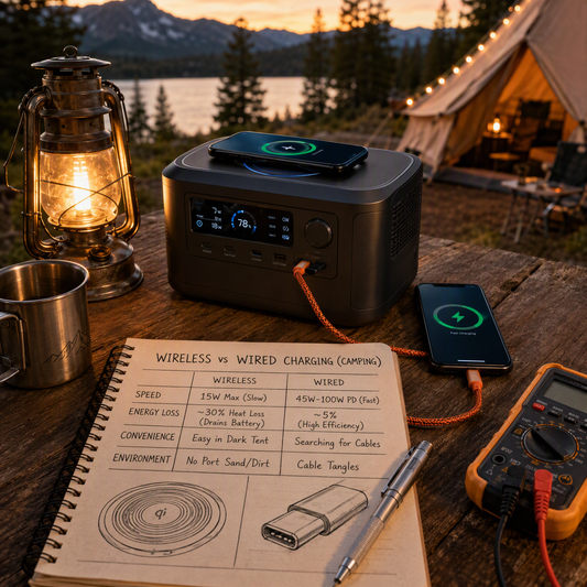 Wireless Charging vs Cable: Better for Camping