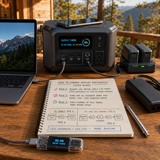 How to Charge Devices Efficiently on a Power Station
