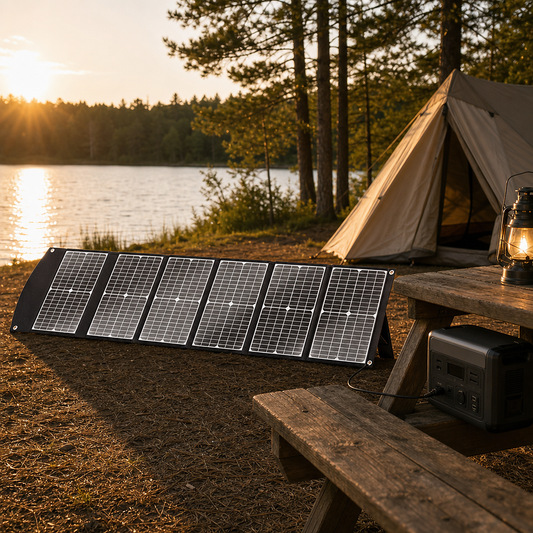 NEJoye S100 Pro 100W Foldable Solar Panel, Portable Solar Charger with USB-C PD 45W & QC3.0 Output, 25% High-Efficiency Monocrystalline Cells, IP67 Waterproof, 6-Panel Design with Kickstand, for Camping, RV, Emergency Power
