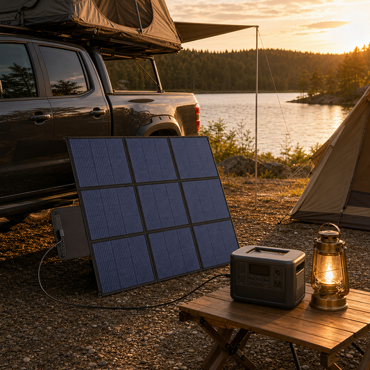 NEJoye S450 Pro 450W Foldable Solar Panel, Portable Monocrystalline Solar Charger with 36V Output and 4 DC Plugs (5.5mm, 7.9mm, XT60), 25.3% Cell Efficiency, Compact Fold for RV, Van Life, Camping, Emergency Power