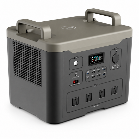NEJoye D2400 Portable Power Station 2304Wh | 2400W LiFePO4 Battery for Hurricane & Rescue Power Supply