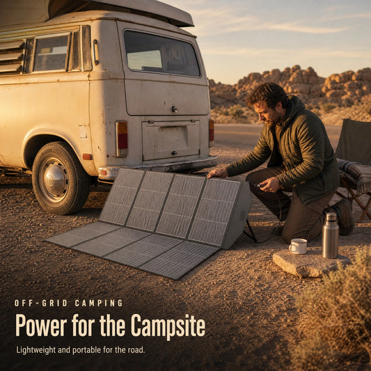 NEJOYE S500pro 500W Portable Foldable Solar Panel, 25% N-Type ETFE Cells & 50A Anderson Connector for Camping, RV & Off-Grid Power