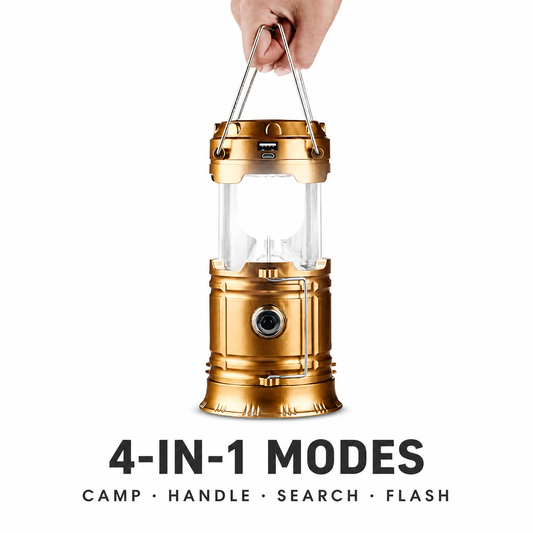 NEJoye A011 Telescopic LED Camping Lantern – Solar, Flashlight & Power Bank