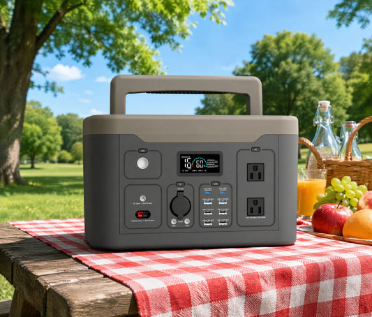 NEJoye D600 Portable Power Station | 569Wh Tri-metallic lithium Battery | Campout Party