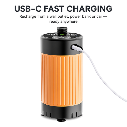 NEJoye A010 Portable Smart Shower | 7800mAh | IPX6 | 15-Min Runtime | Orange / Gray / Green / Black