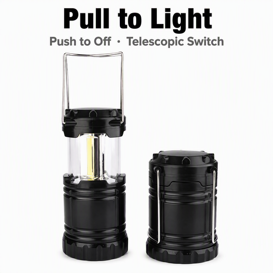 NEJoye A012 Collapsible LED Camping Lantern – Pull to Light, IP65 Waterproof
