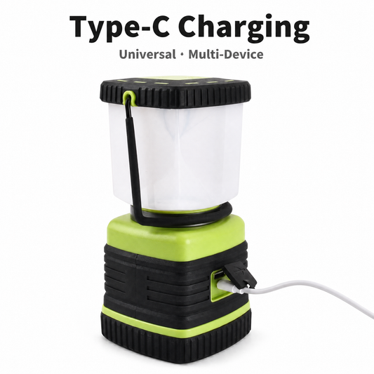 NEJoye A015 Rechargeable Camping Lantern – 1000 Lumens, 3-Color LED & Power Bank