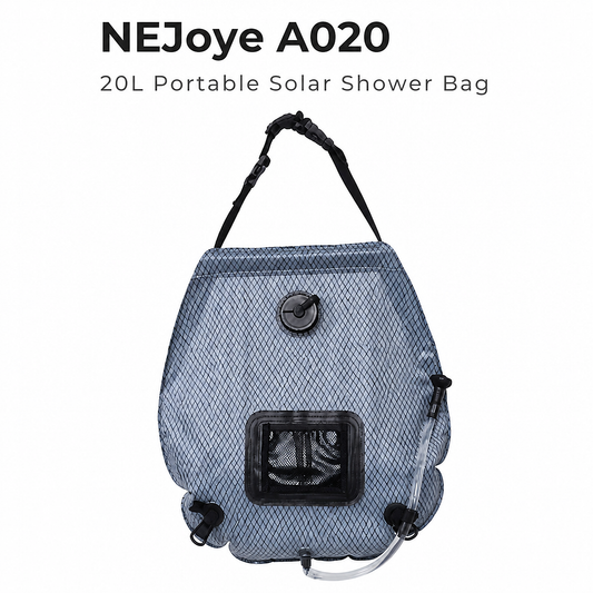 NEJoye A020 20L Portable Solar Shower Bag, that turns sunlight into a warm, comfortable outdoor shower