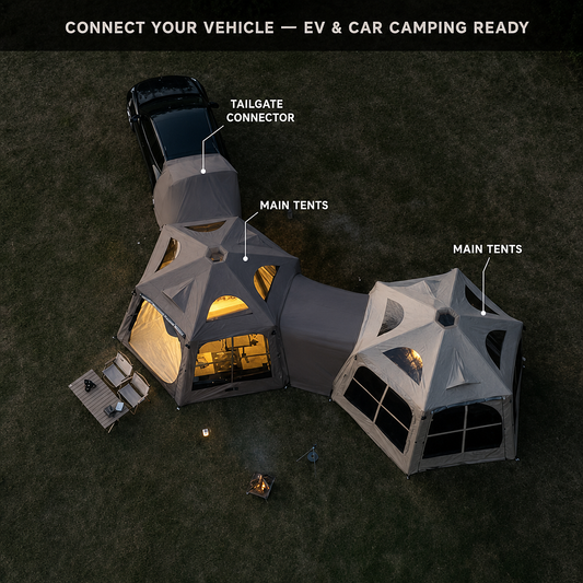 NEJoye A150 Modular Inflatable Camping Tent | 6-10 Person