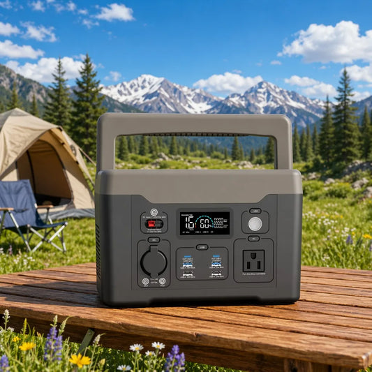 NEJoye 600W Portable Power Station | 569Wh Camping Solar Generator