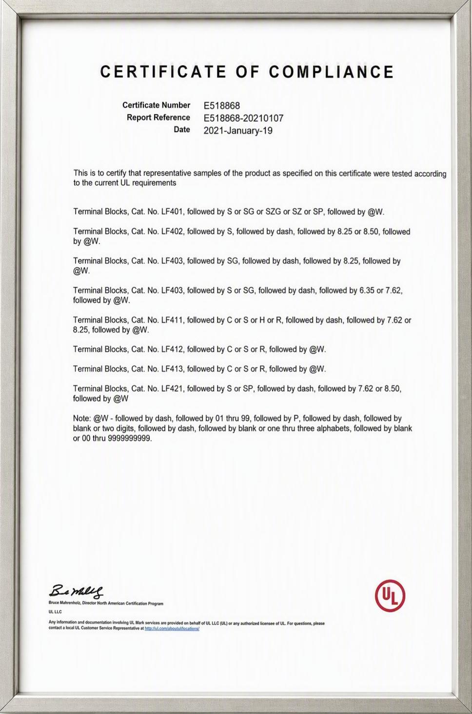 NEJoye International Certification