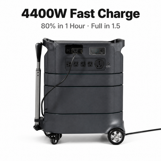 NEJoye X4400 Modular Portable Power Station 4234Wh | 4400W LiFePO4 | 18 Ports | UPS PRO 0ms | Expandable to 109kWh