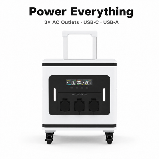 NEJoye X6000 Portable Power Station 7000Wh | 6000W CATL LiFePO4 | 9kW Solar | UPS 10ms | Whole-Home Backup